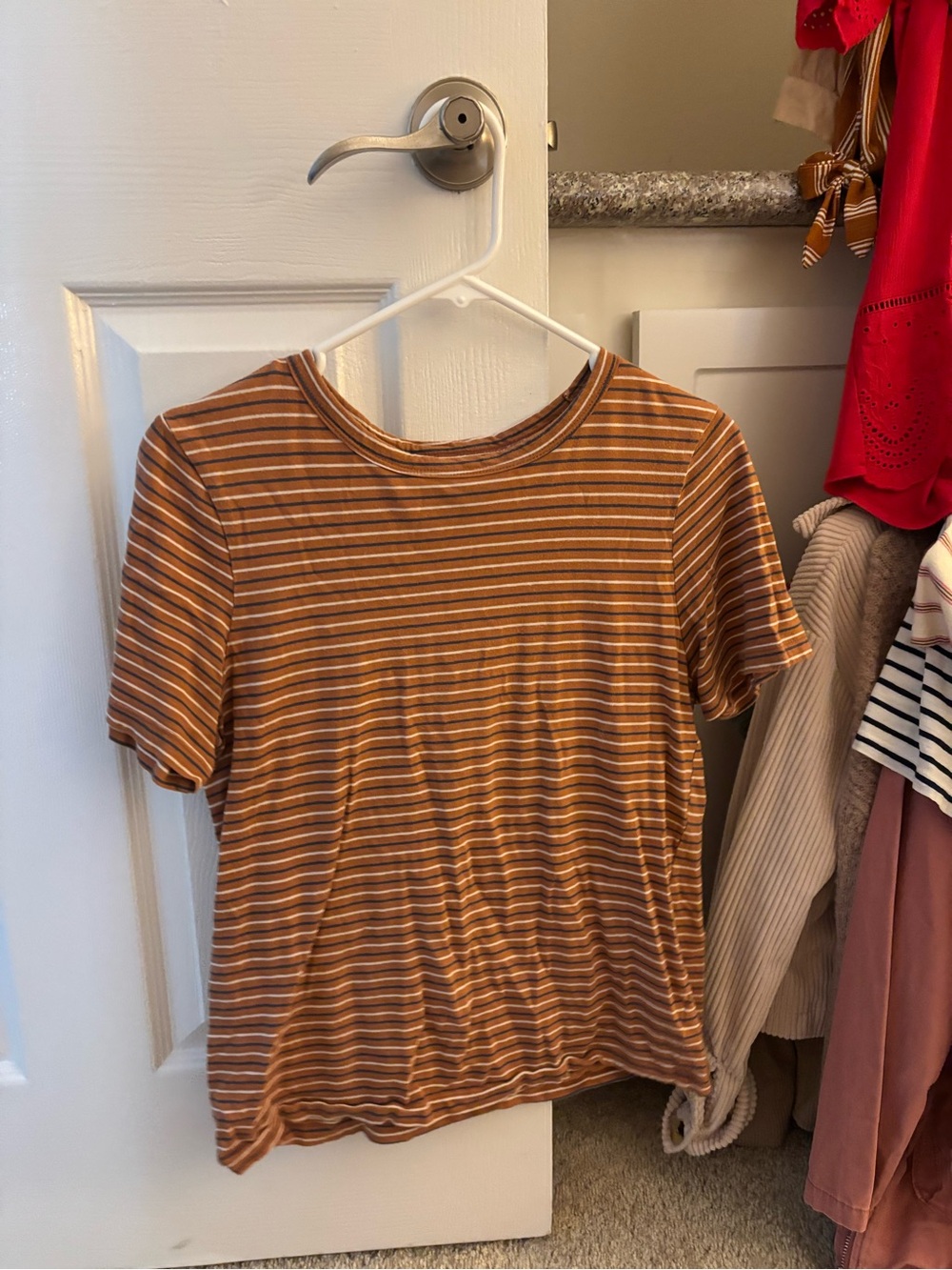 Universal Thread Striped Short-Sleeve Tee
